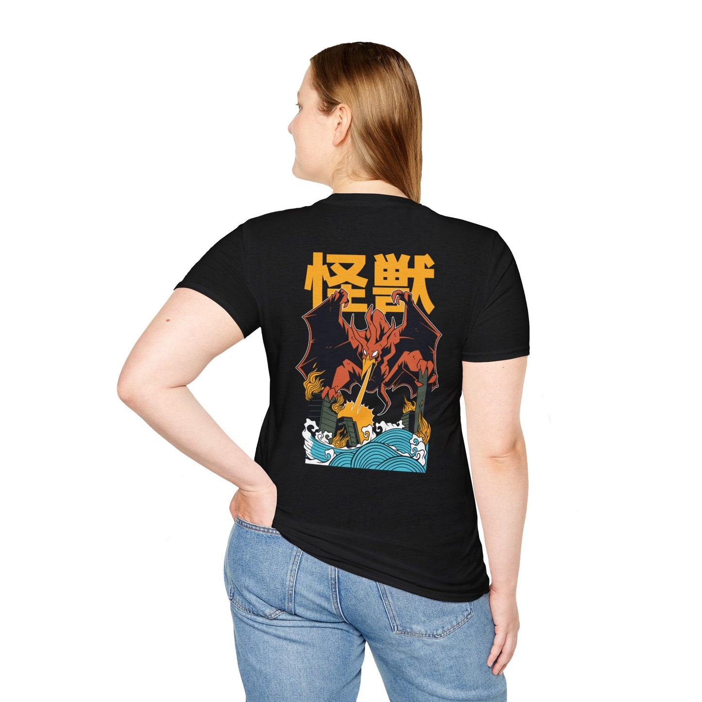 Phoenix - Kaiju Monster - Unisex T-Shirt - Back Print-2
