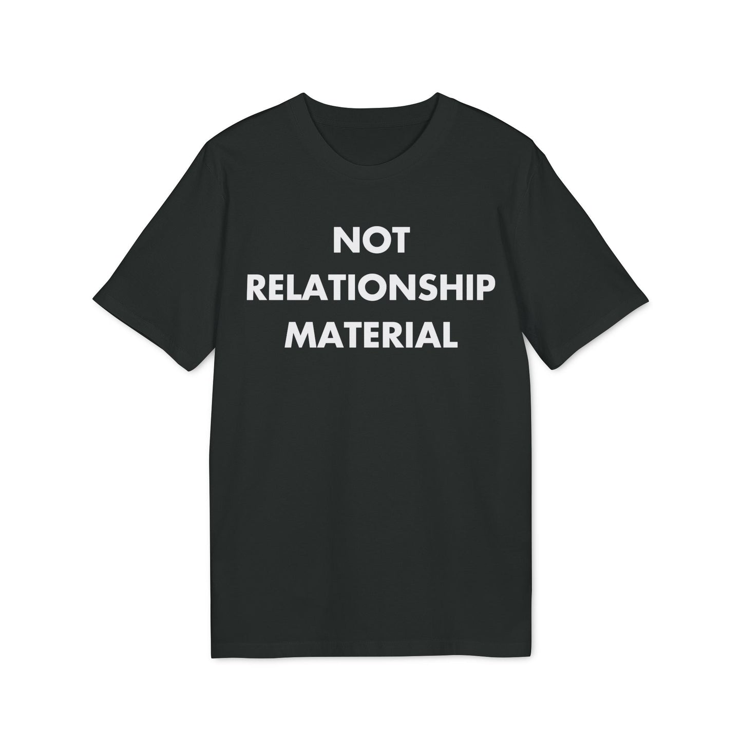 Not Relationship Material - Everything I Love - Premium Bio Unisex T-Shirt - Front Print-0