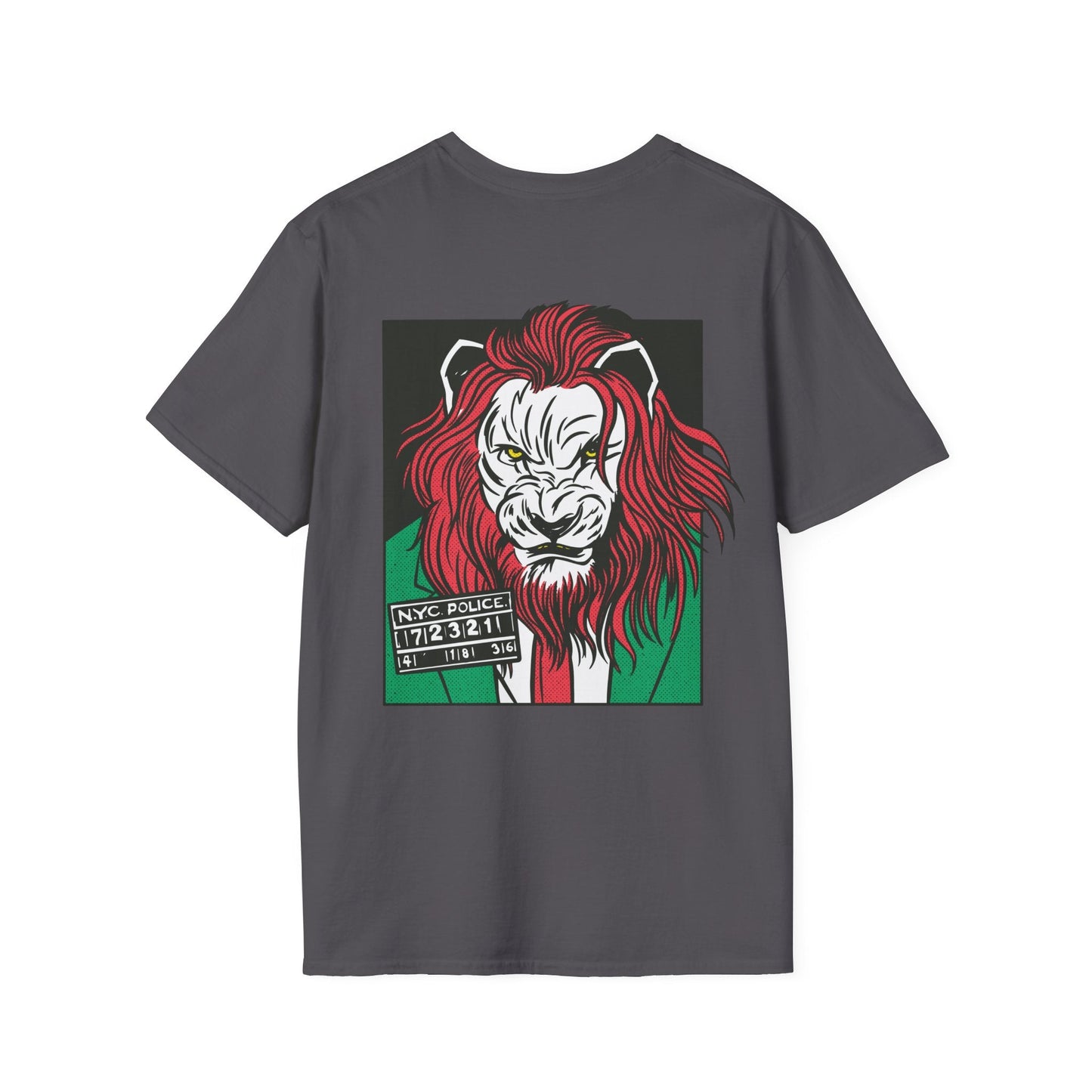 Lion - Comic Mafia - Unisex T-Shirt - Back Print-5