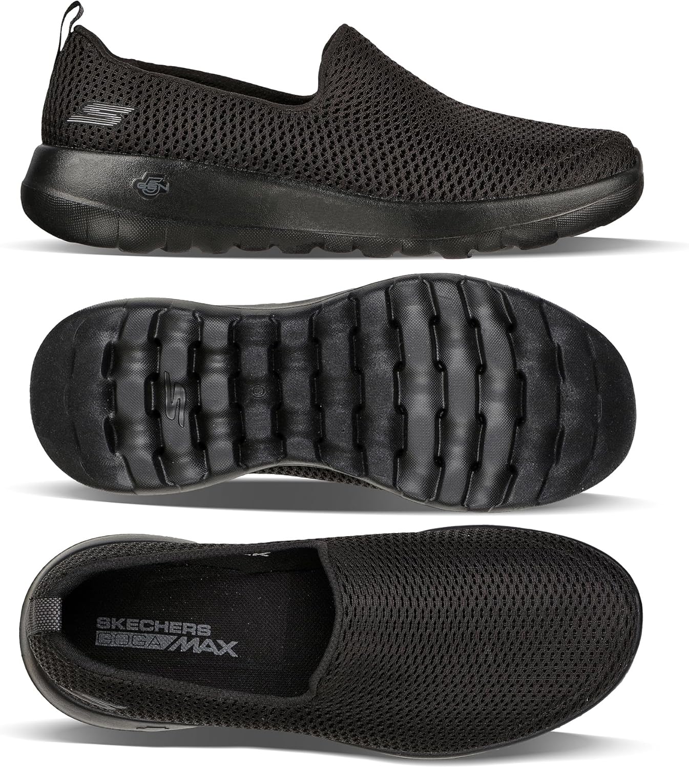 Skechers Go Walk Joy, Women's Trainers, Black Textile Trim, 38 EU