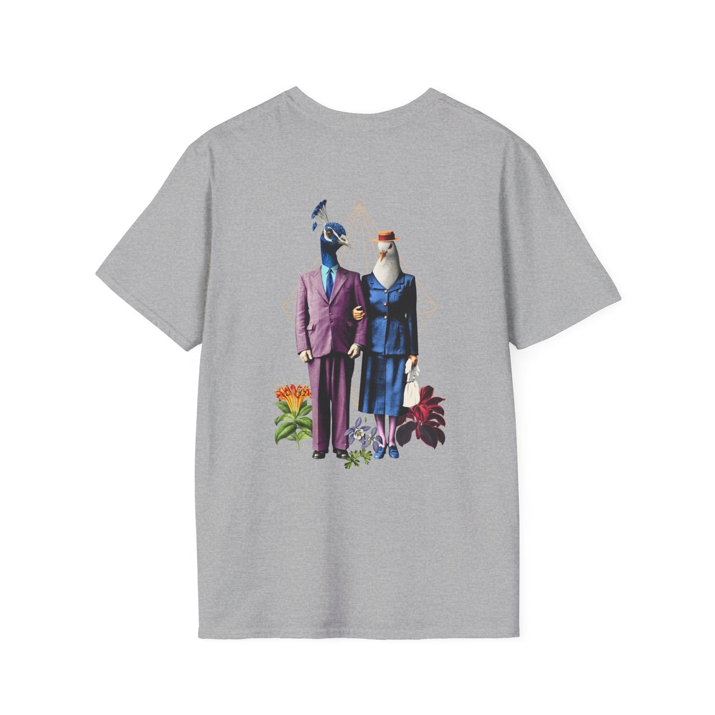 Couple - Animal Human - Unisex T-Shirt - Back Print-8