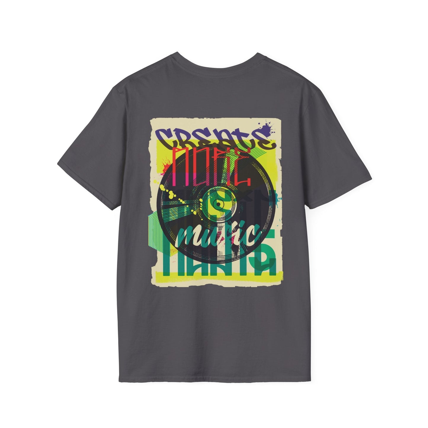 Vinyl Record - Urban Graffiti - Unisex T-Shirt - Back Print-1