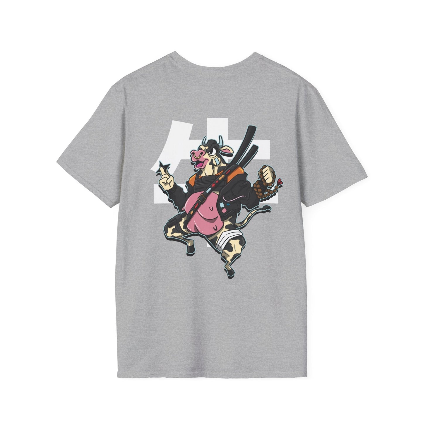 Cow - Warrior Animals - Unisex T-Shirt - Back Print-3