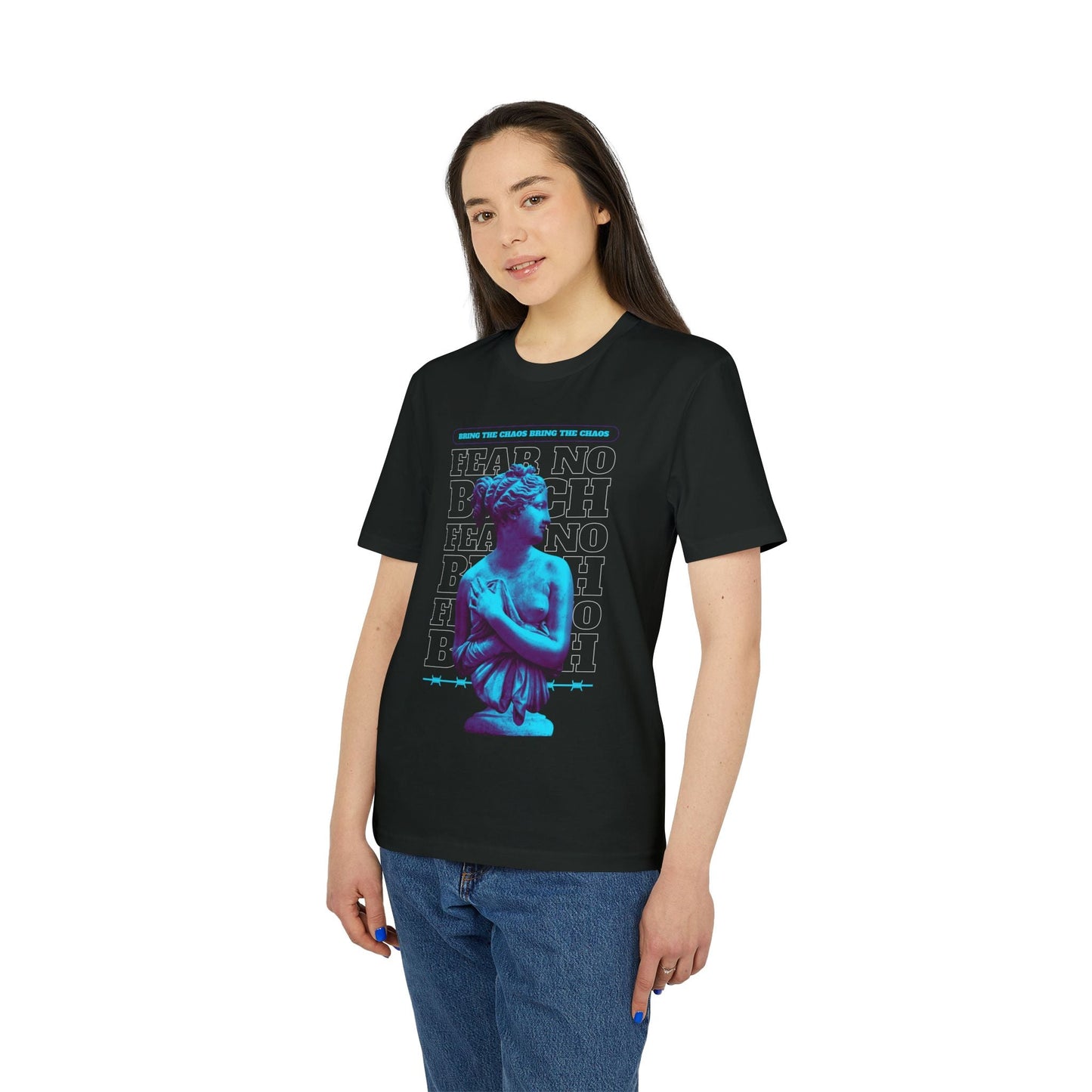 Bring the Chaos Fear no - Gods Way - Premium Bio Unisex T-Shirt - Front Print-2