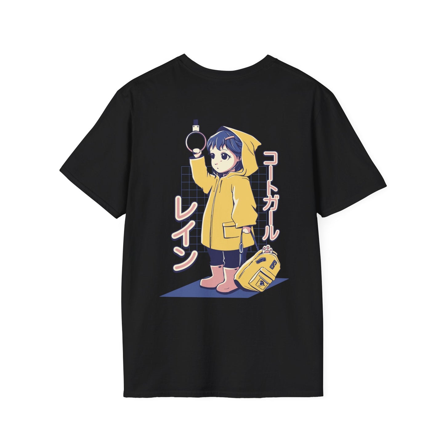 Anime Girl Bus - Anime World - Unisex T-Shirt - Back Print-0