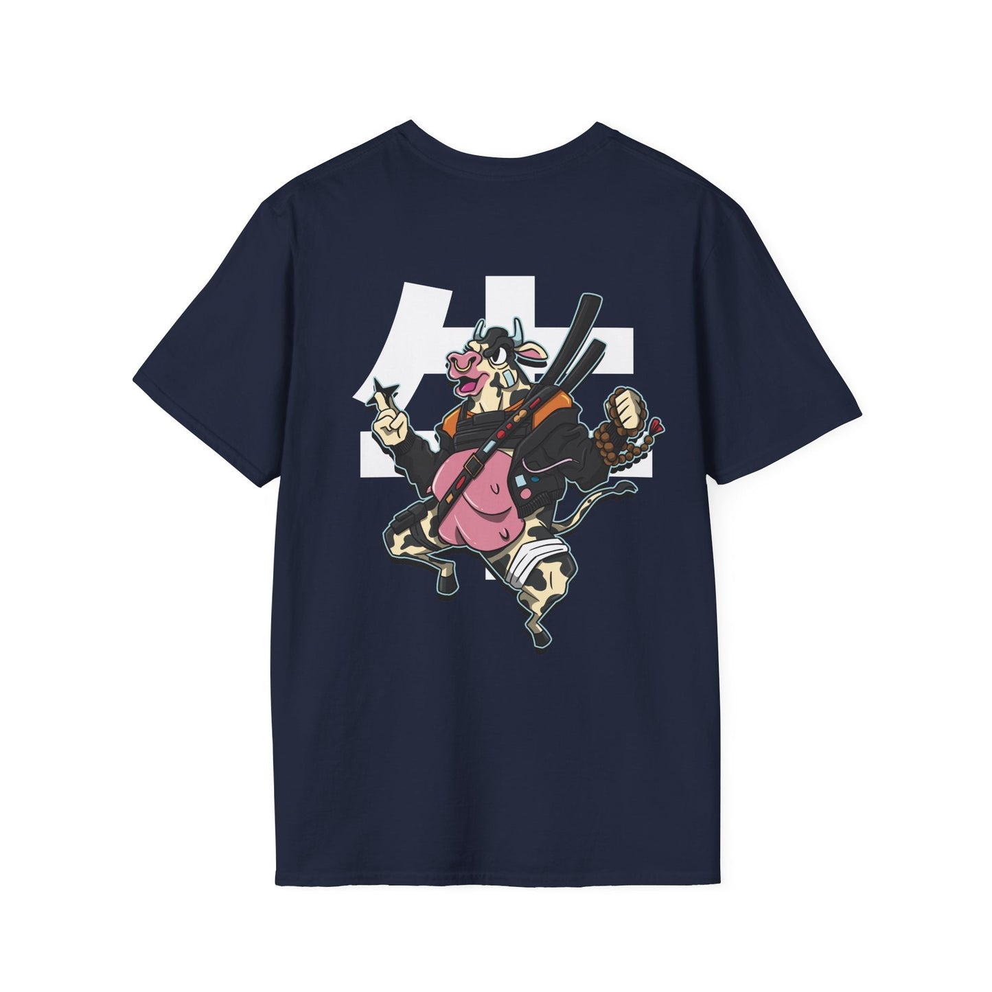 Cow - Warrior Animals - Unisex T-Shirt - Back Print-2