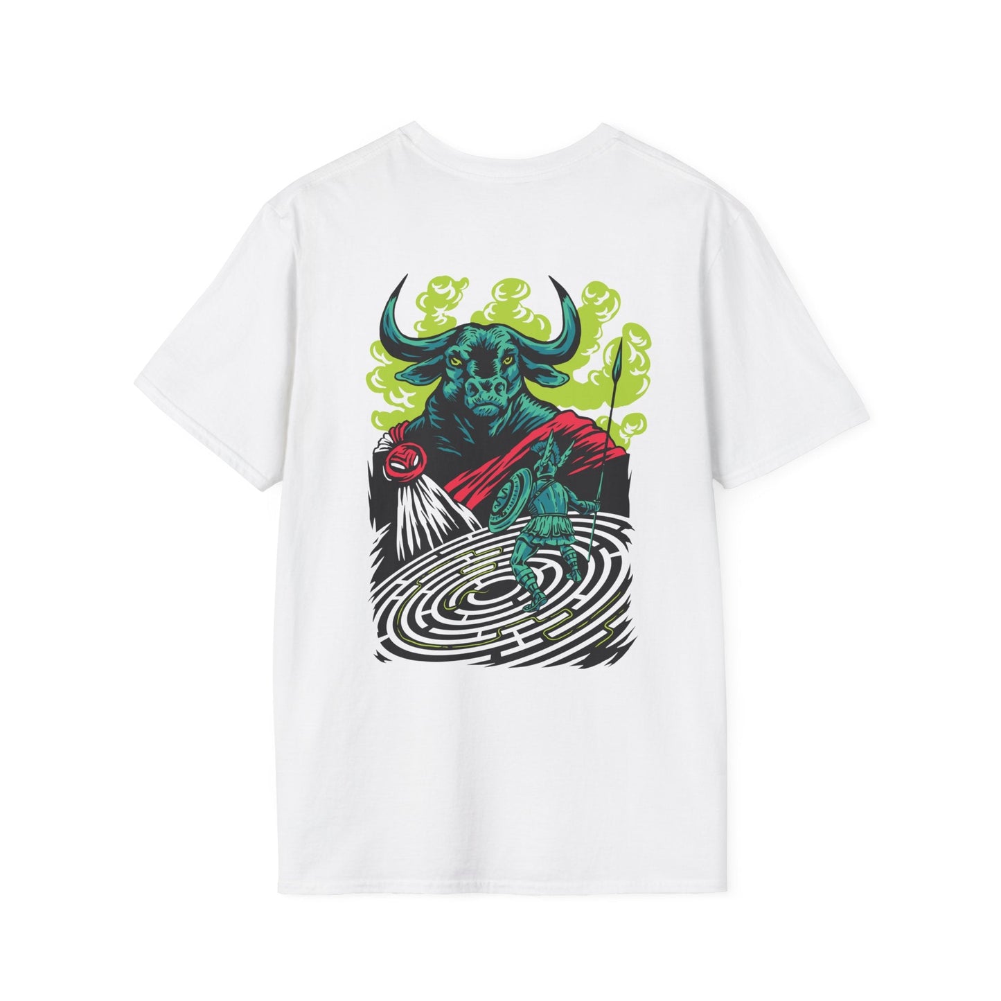 Minotauro - Greek Mythology - Unisex T-Shirt - Back Print-0