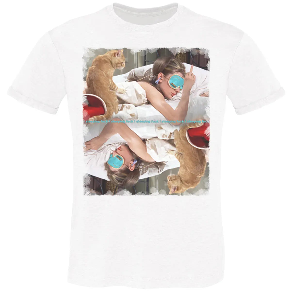 Audrey Hepburn Slepping Cinema 2101 Urban Slub Men Uomo 100% Cotone Fiammato BS STREET STYLE