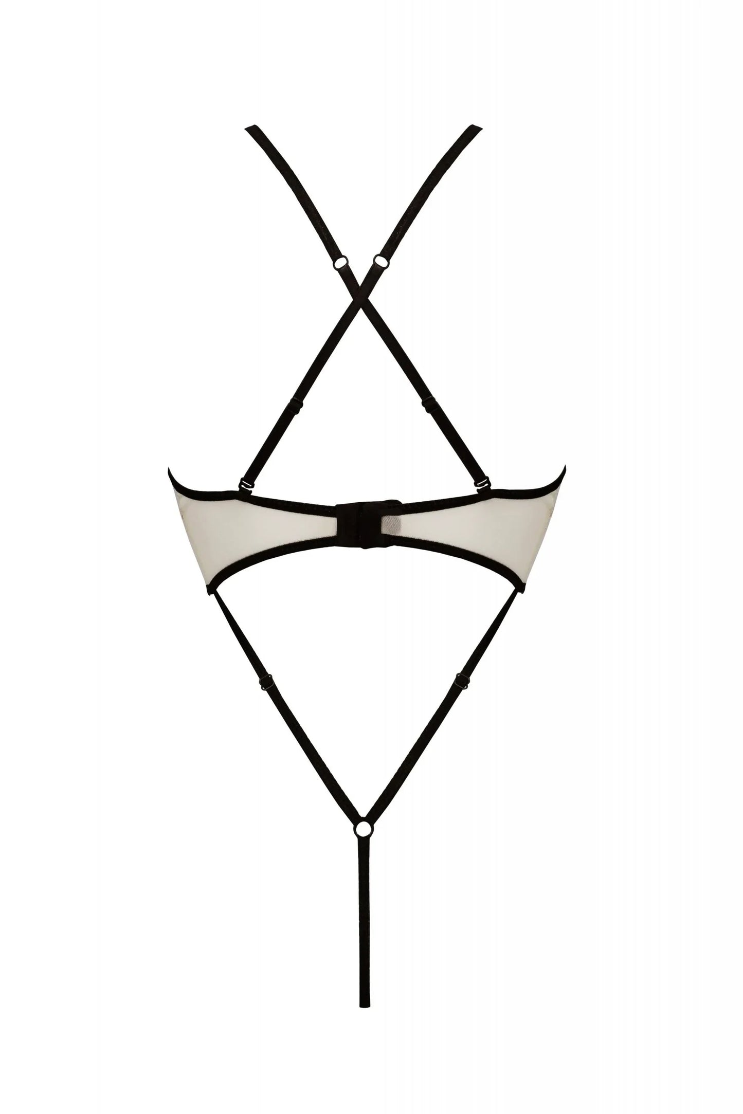 Sheer Mesh Lace Crotchless Body Passion Chica - STREET STYLE