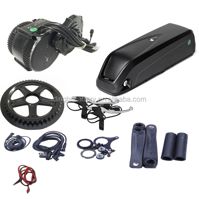 BB68MM BB100MM BB120MM Bafang BBS02B 750W Motor Kit with Hailong Battery Pack 48V 14Ah Electric Bike Battery Pack-0
