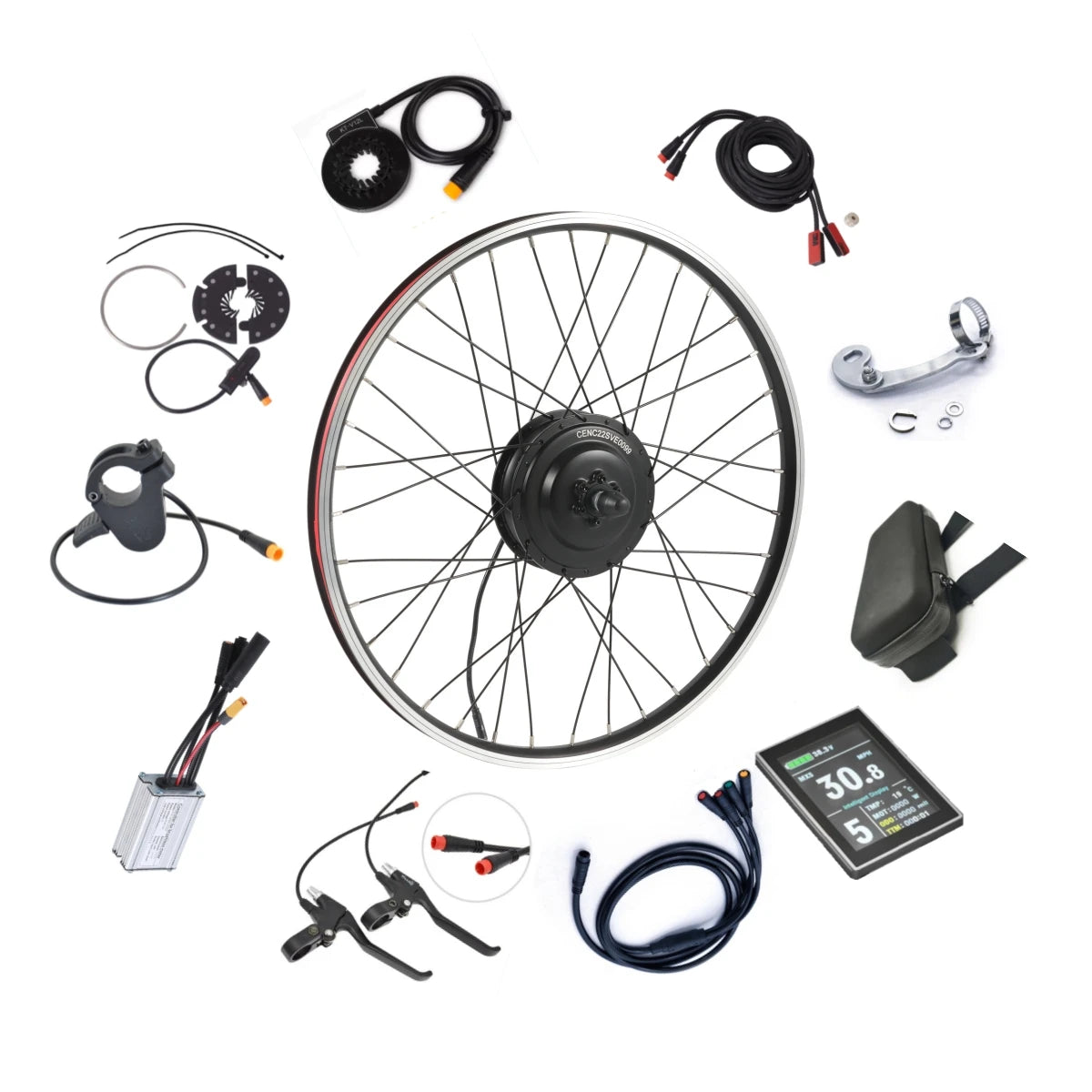 Eu Warehouse Dropshipping 250w Ebike Kit 36v KT Color Display Waterproof Kit Fast Delivery.-0
