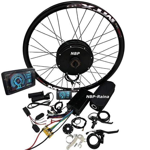 US UK Free Delivery Electric Bike Conversion Kit 26'' 27.5'' 29'' 72V 3000W Hub Motor Wheel with 80A Dual Hall Controller UKC1-4