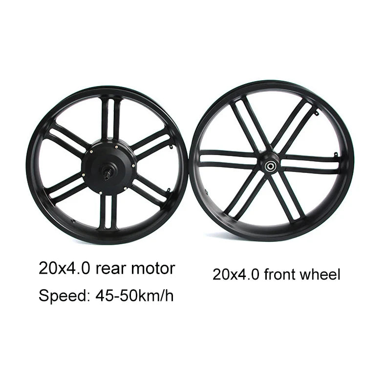 48V 750W 1000W 20x4.0 20 Inch Fat Tire Ebike Electric Snowbike Bicycle Bike Geared Hub Motor Conversion Kit-3
