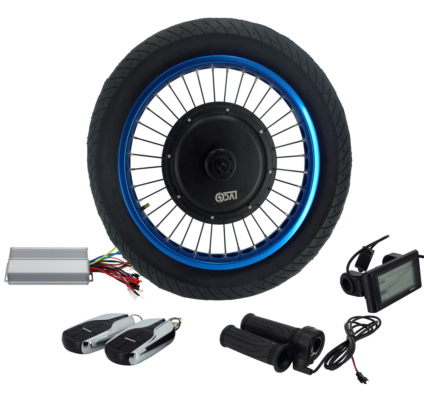 LVCO New Innova Tire Kenda Tire 5000w 48v 72v 3000 Watt Electric Bicycle Conversion Hub Motor Ebike Kit-5
