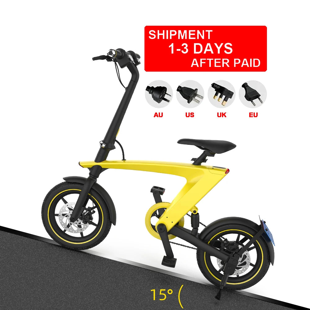 European EU Warehouse 250W Powerful Full Suspension Bicicletta Mini Elettrica Bike Folding Electric Bicycle Bike Ebike for Adult-4