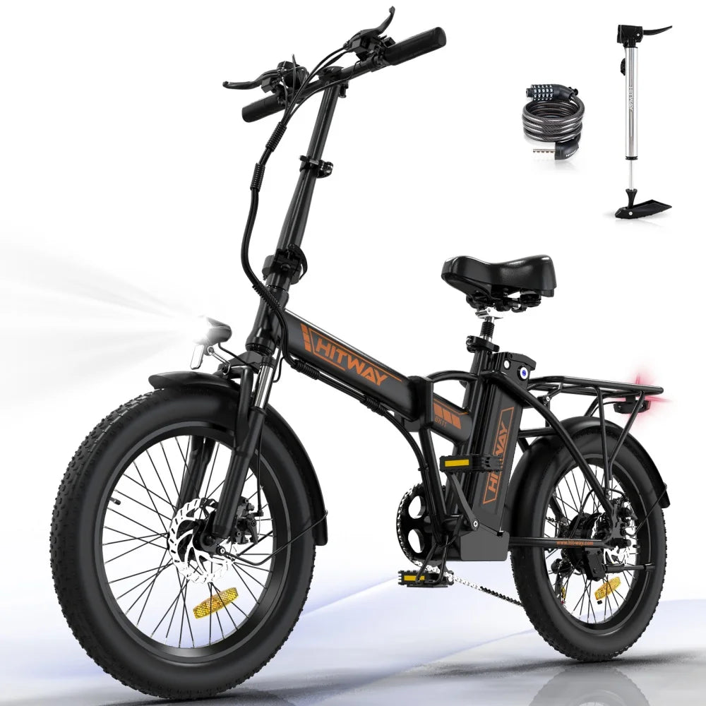 HITWAY BK11 Dropshipping L20 Step-Through Folding Electric Bicycle Bike, Compact All-Terrain E-Bike for Adults, CE Certified-1
