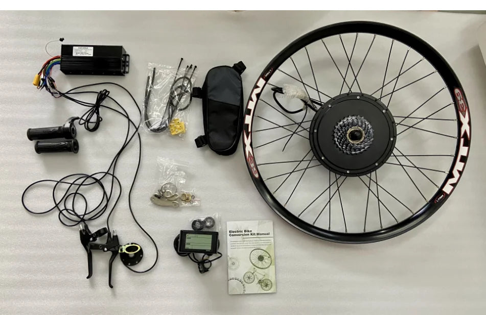 Fast Shipping Ready to Ship Waterproof 48v 52v 60v 2000w 2500w Ebike Motor Wheel Conversion Kit with UKC1 Color Display-2