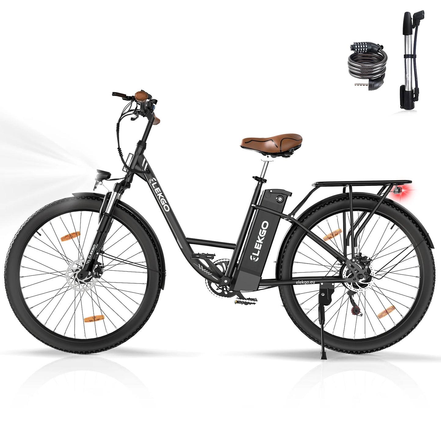 EU UK Warehouse ELEKGO EGO31 Wholesale Comfortable 28" Commuting Electric Road Bike 7 Speed-2