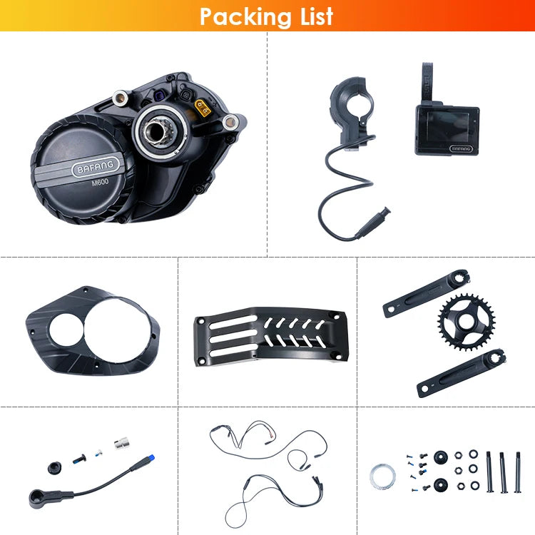 Wholesale BAFANG Mid Drive Ebike Conversion Kit 48V 500W 1000W M600 M620 Torque E Bike Electric Bike Conversion Kit with Battery-5