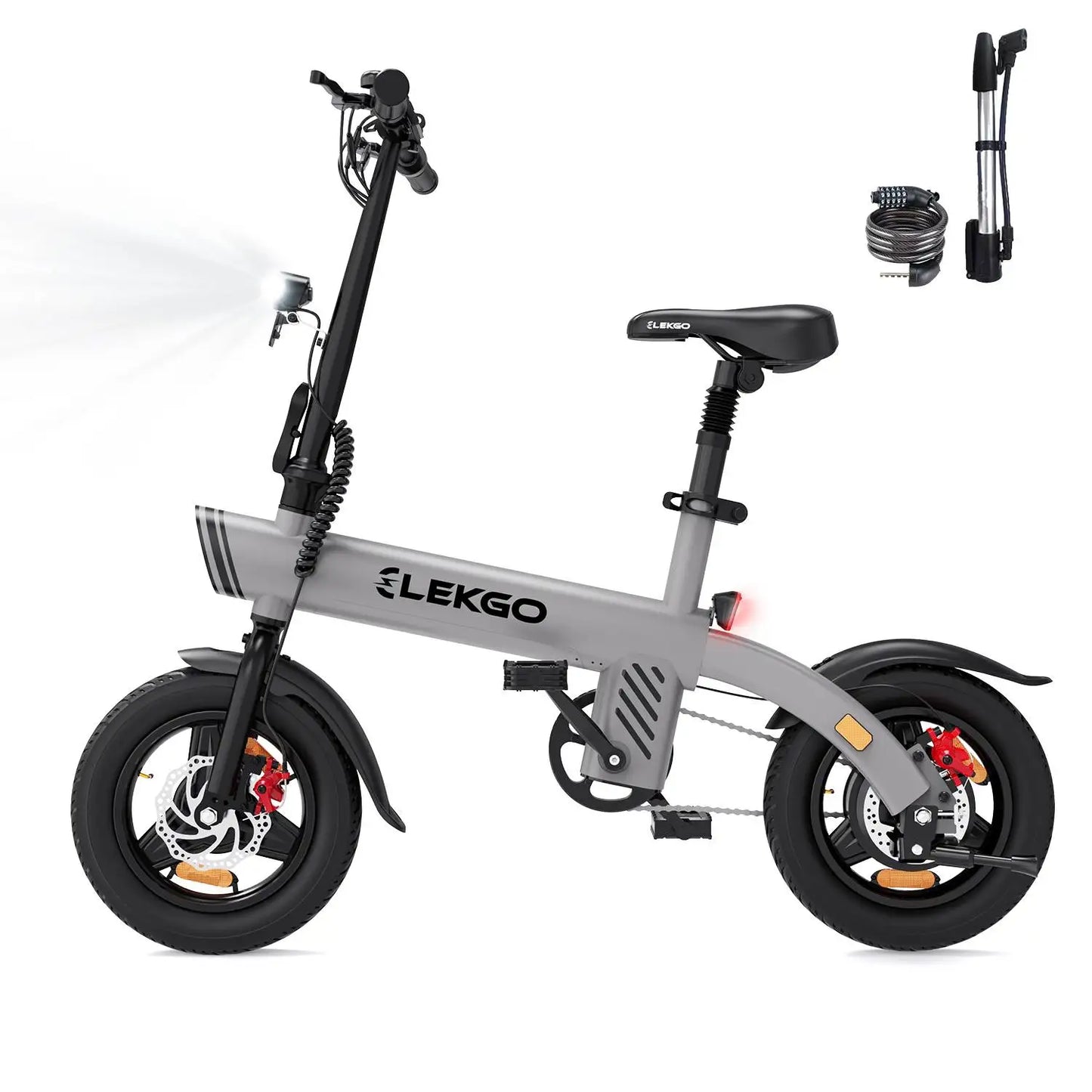 Mini 14'' Lightweight Aluminum Folding Electric Bike ELEKGO EG01 for Adults Urban E-Bike Single Speed CE Certified-1