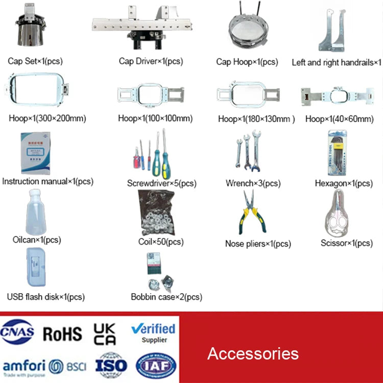 Yeshi Multi Function Mini One Head Apparel Shop Commercial Embroidery Machine 1000 RPM 40 KG Simple Operation Cheapest Price-4