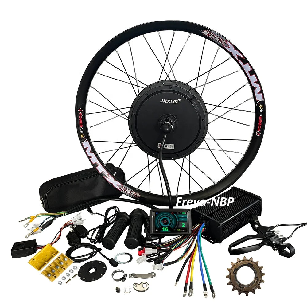 Mxus 3k-Turbo 72V3000w 3T Hub Motor Motor Bike Rear Electric Bike Motor 80A Sine Wave UKC1+ Ebike Conversion Kit MTX 26"27.5"29"-3