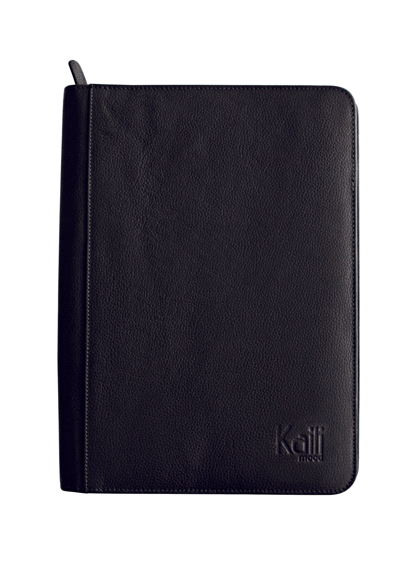 K0002AB | Portablocco in formato A4 in Vera Pelle pieno fiore, grana dollaro - Colore Nero - Dimensioni: cm 24 x 32 x 2 - Confezione: Sacchetto Tnt-1