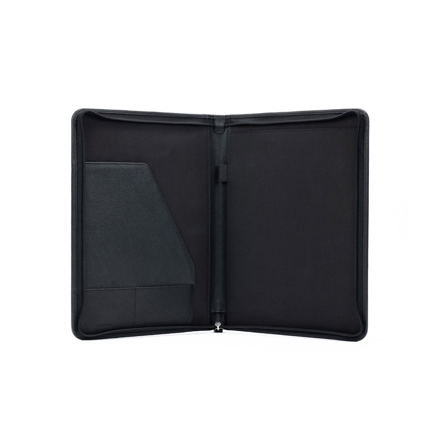K0002AB | Portablocco in formato A4 in Vera Pelle pieno fiore, grana dollaro - Colore Nero - Dimensioni: cm 24 x 32 x 2 - Confezione: Sacchetto Tnt-2