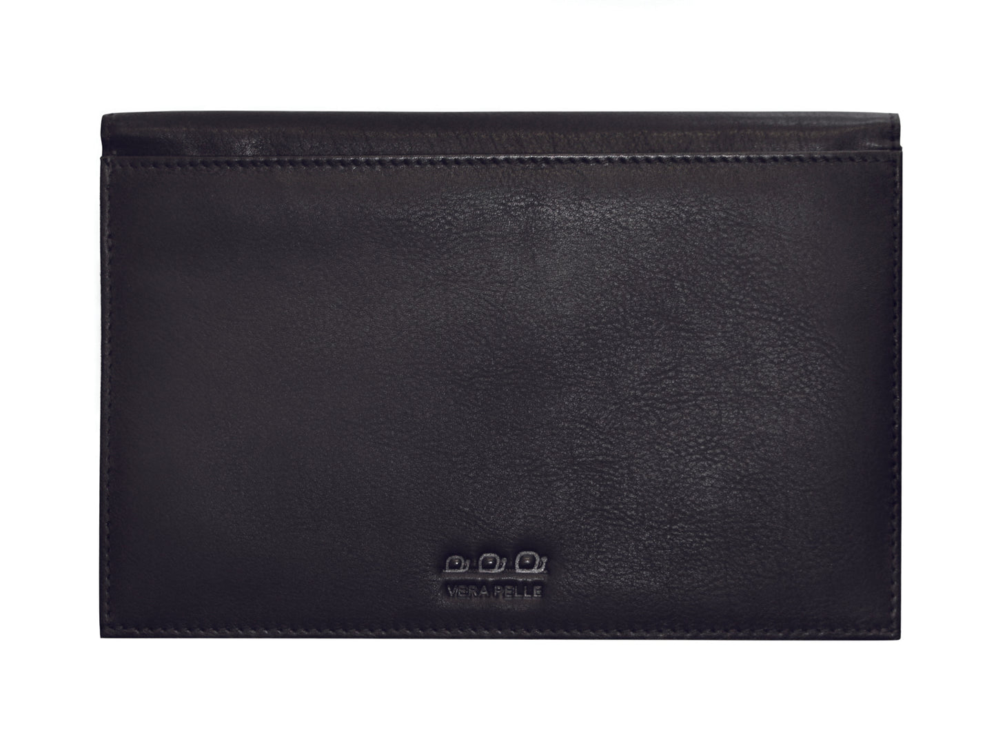 K0018AB | Porta Documenti Auto e Moto in Vera Pelle pieno fiore con leggera grana. Colore Nero. Chiusura con bottone automatico. Dimensioni: cm 19 x 13 x 1. Confezione: Sacchetto in Tnt-1