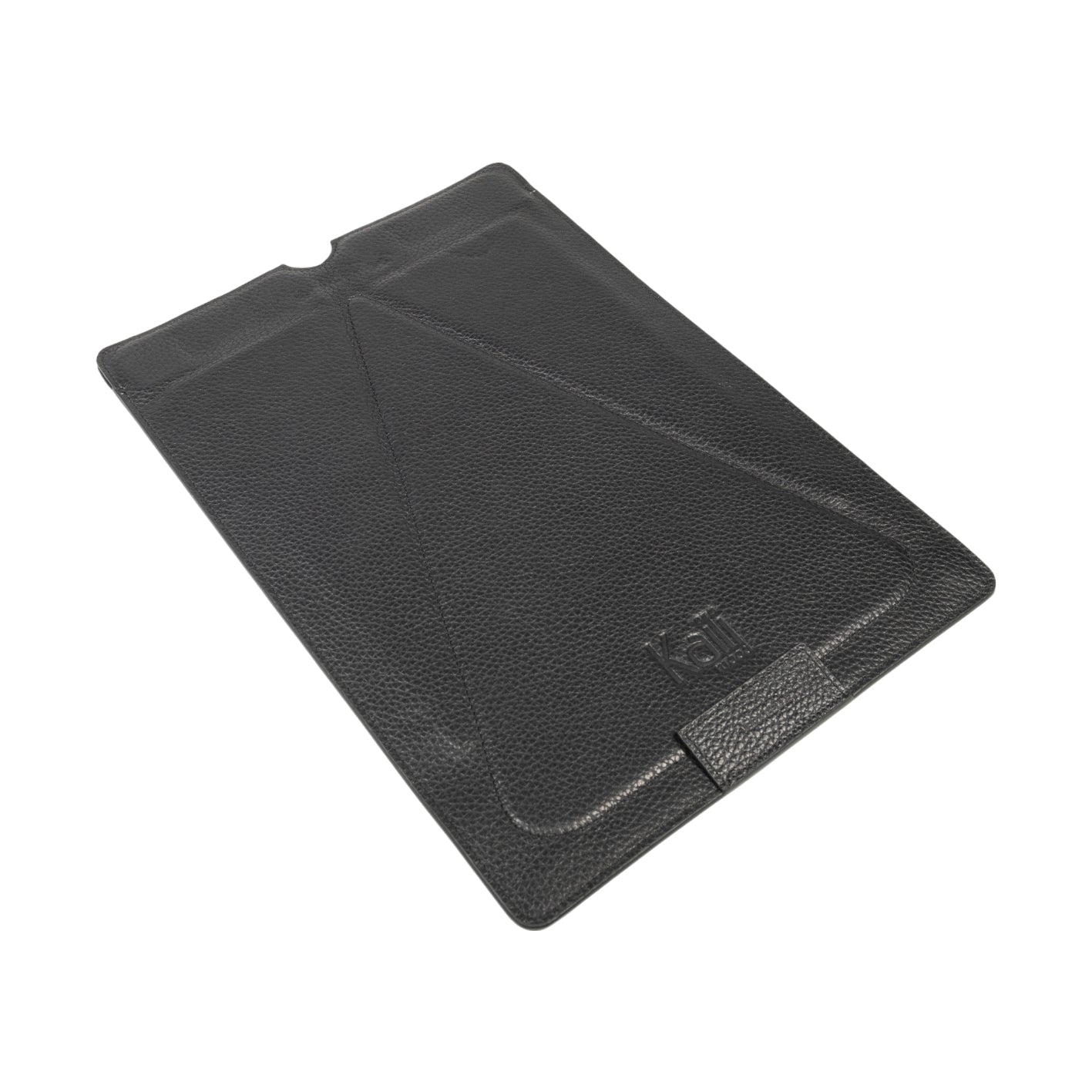 K0031AB | Custodia/Supporto per Tablet Modulare in Vera Pelle, pieno fiore, grana dollaro. Colore Nero. Chiusura con magneti. Dimensioni: cm 22 x 31. Confezione: Sacchetto Tnt-3