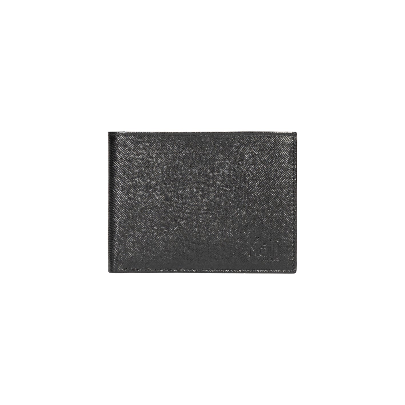 K10812AB | Portafogli Uomo in Saffiano Vera Pelle. Colore Nero. 8 slots per le carte di credito. Dimensioni da chiuso: cm 12,5 x 9,5 x 1. Confezione: Gift Box rigido fondo/coperchio-2