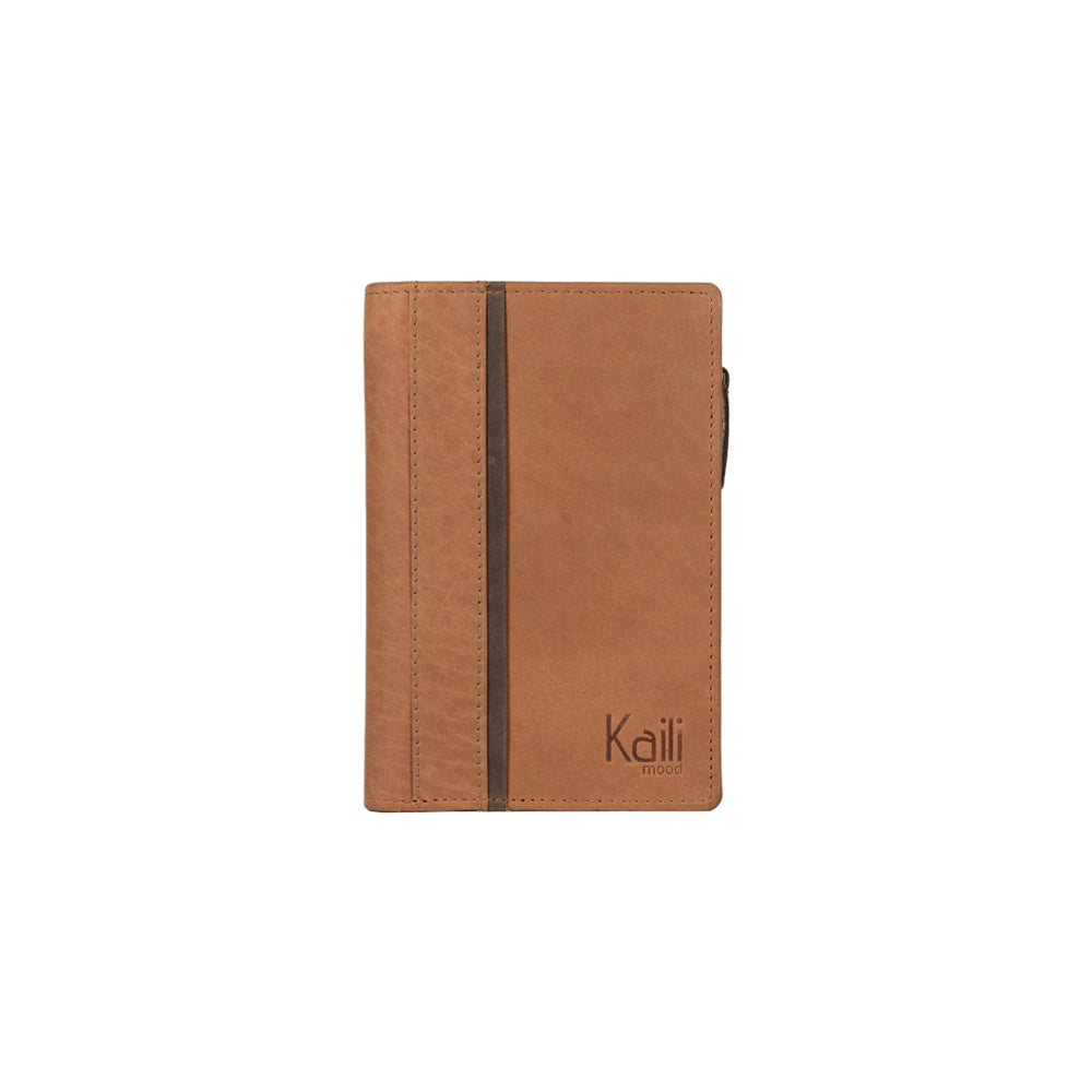 K12234UB | Portafogli Donna in Vera Pelle pieno fiore, Naked. Colore Cuoio. Protezione RFID. Dimensioni da chiuso: cm 9,5 x 14 x 3. Confezione: Scatola regalo fondo/coperchio-2