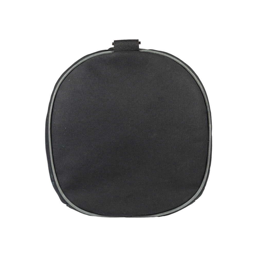 K2006AF | Travel Bag in 100% Cotton Canvas / Genuine Leather, full grain, Naked - Black Color, zip closure. Dimensions: 45 x 25 x 28 cm - Packaging: Tnt bag-2