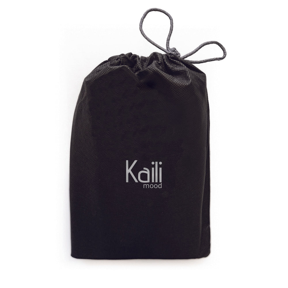 K2006DF | Travel Bag in 100% Cotton Canvas / Genuine Leather, full grain, Naked - Color Blue, zip closure. Dimensions: cm 45 x 25 x 28 - Packaging: Tnt bag-4