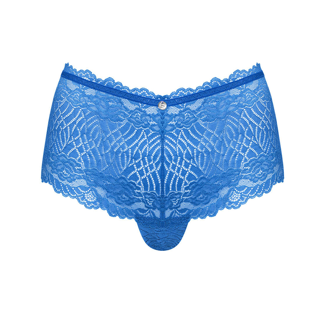 Seductive Lace Peek-A-Boo Shorties Panty Obsessive Bluellia-4