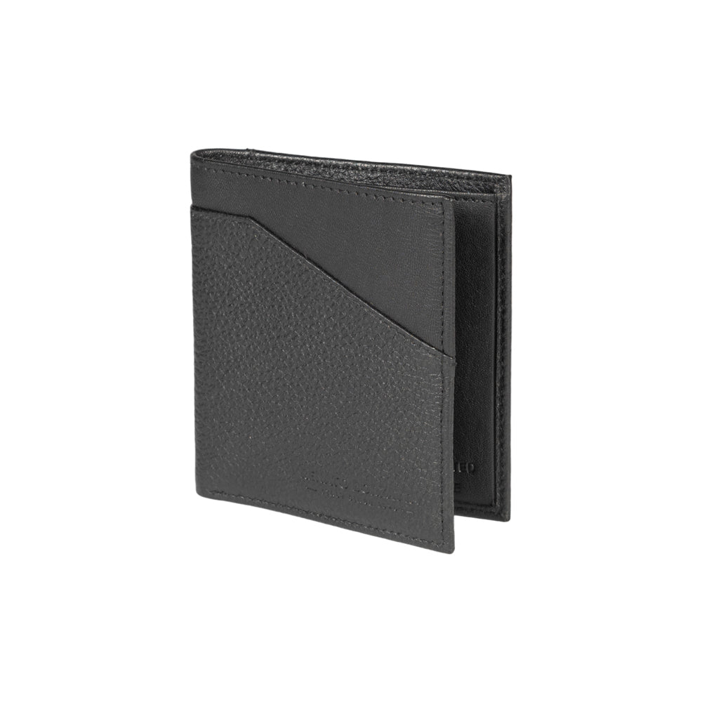 RB12113A | Portafogli Verticale in Vera Pelle pieno fiore, grana dollaro/leggera. Colore Nero. Protezione RFID. Dimensioni da chiuso: cm 9,5 x 10 x 1. Confezione: Scatola regalo fondo/coperchio-0
