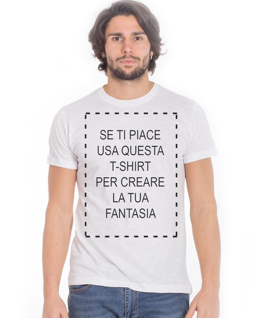 Personalizza T-shirt Cotone Fiammato Art. Bs Slub