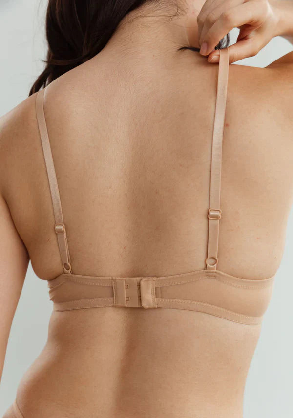 Sheer Molded Bra Blush The Mesh Bare-4