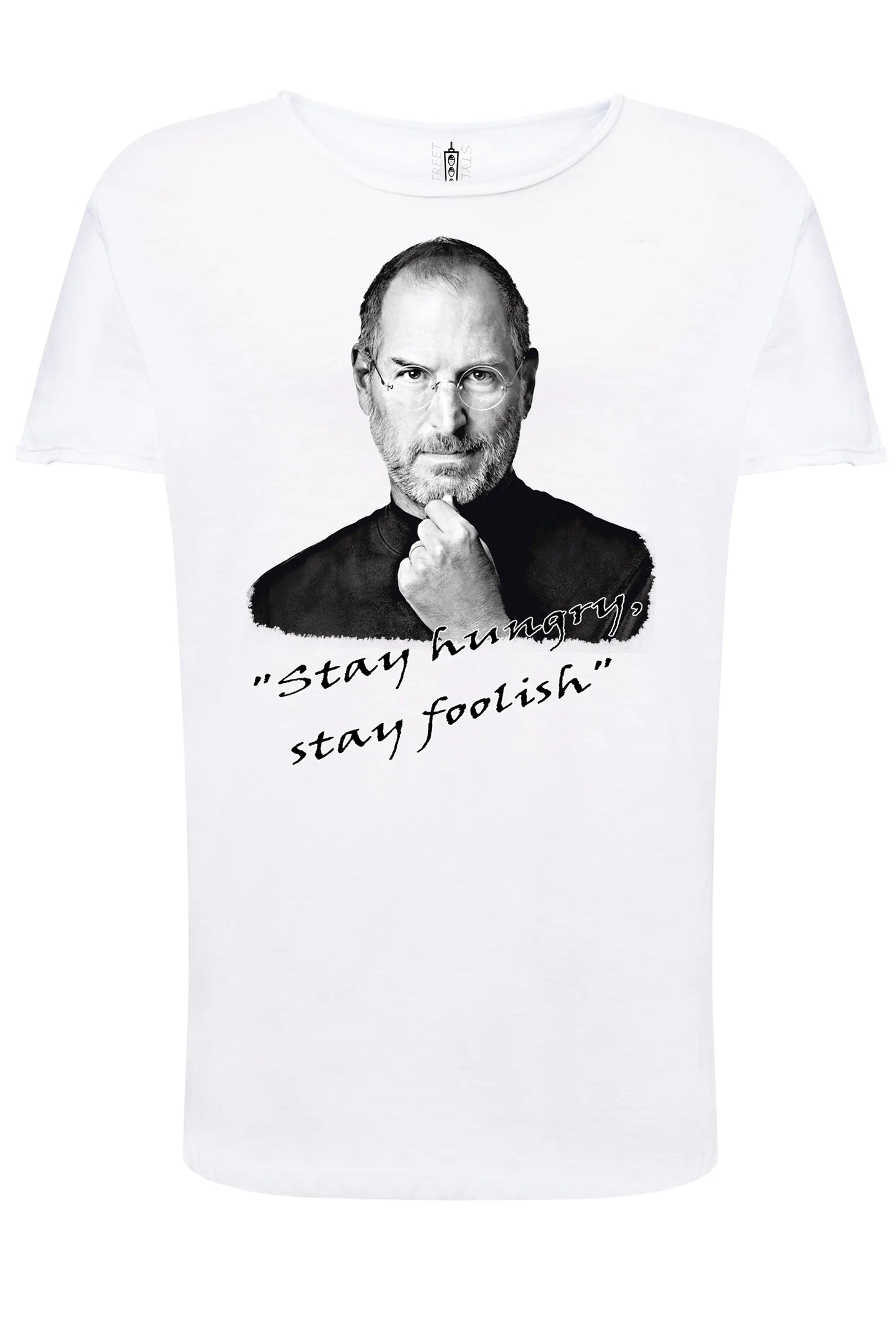 Steve Jobs The Legend Soggetto genio visionario 18-13 T-shirt Urban Slub Men Uomo 100% Cotone Fiammato JK STREET STYLE