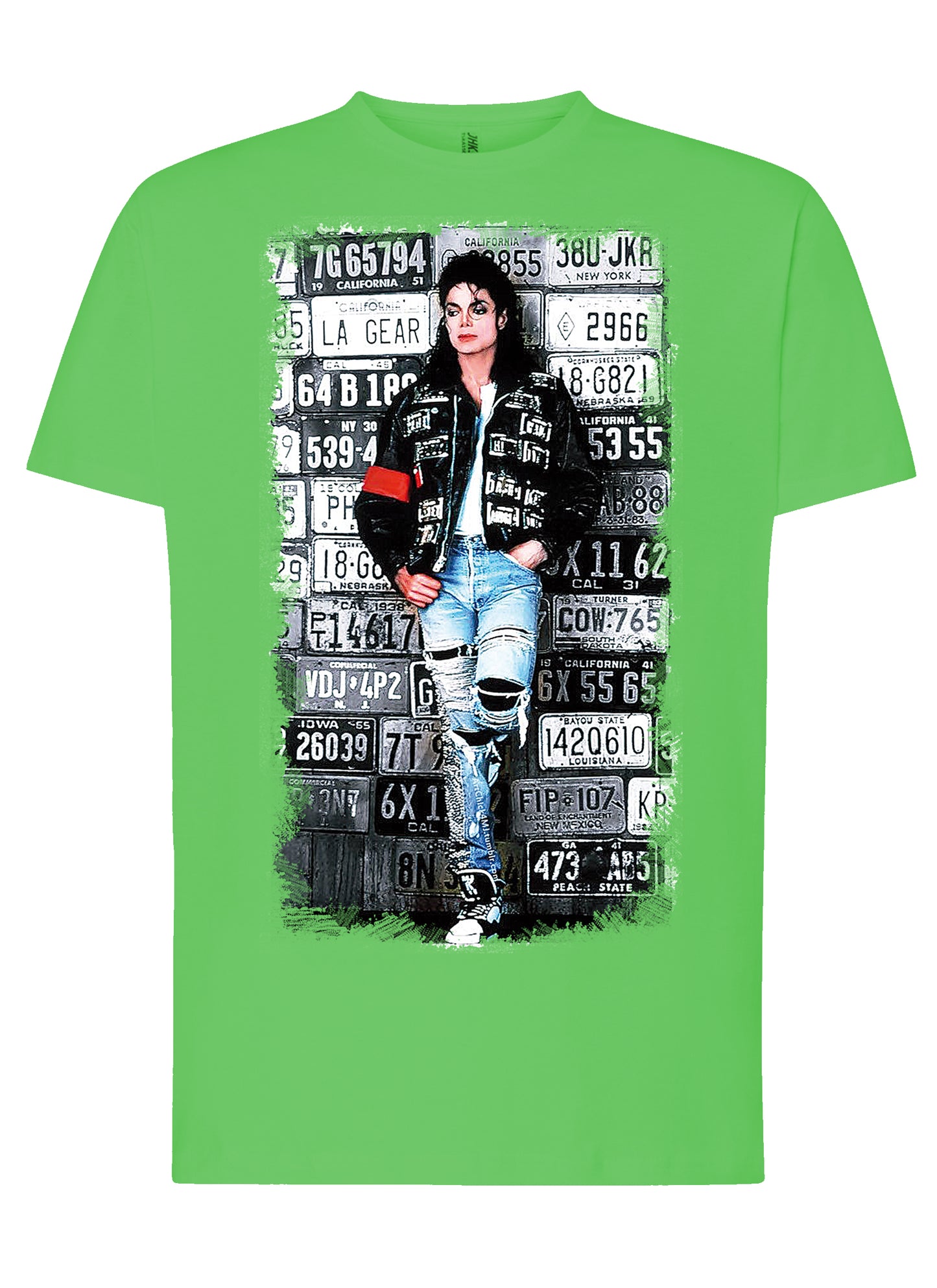 The Legend Michael Jackson Cantante Soggetto 18-20-49-2 T-shirt Urban Men Uomo 100% Cotone Pettinato JK