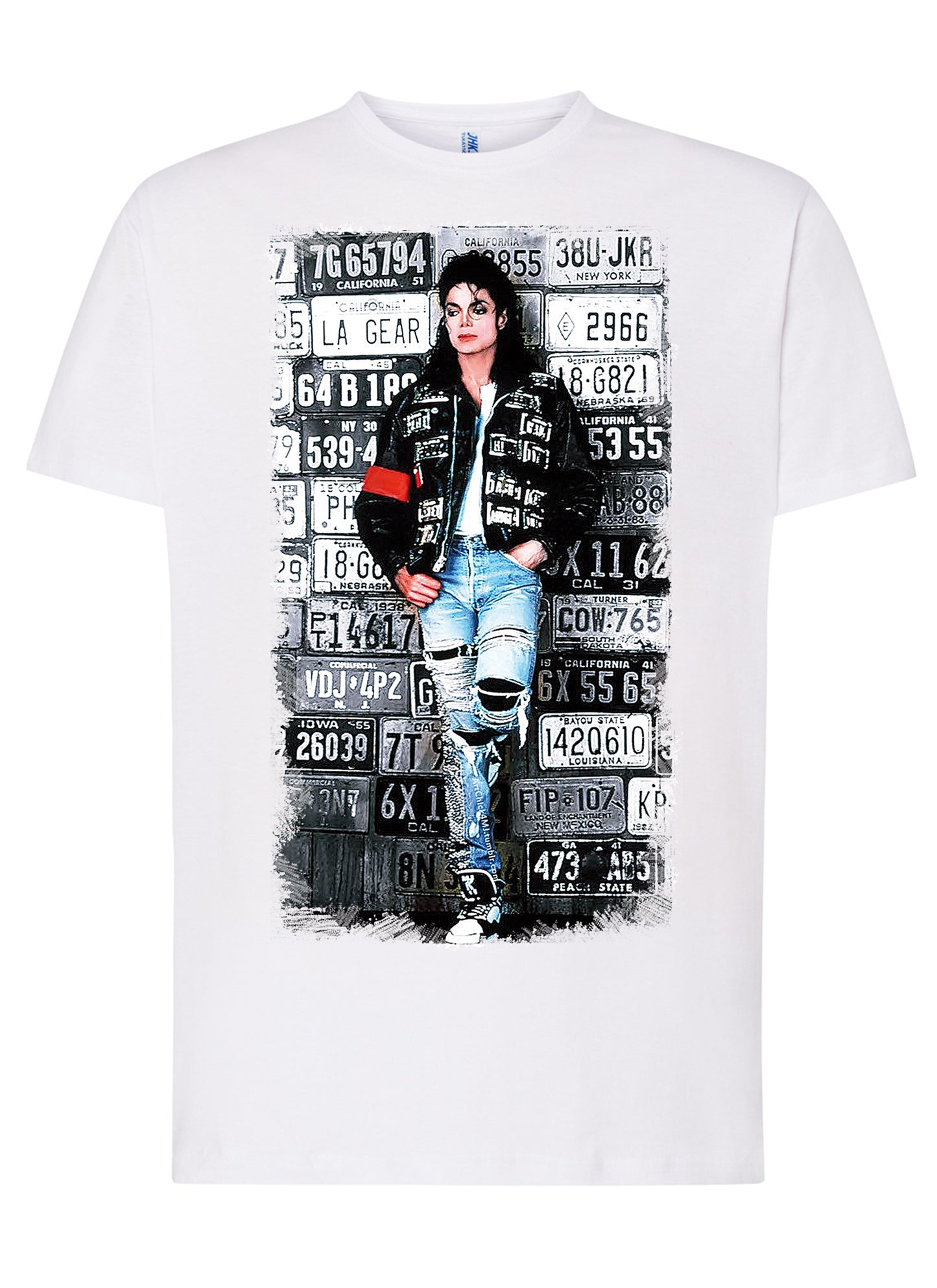 The Legend Michael Jackson Cantante Soggetto 18-20-49-2 T-shirt Urban Men Uomo 100% Cotone Pettinato JK