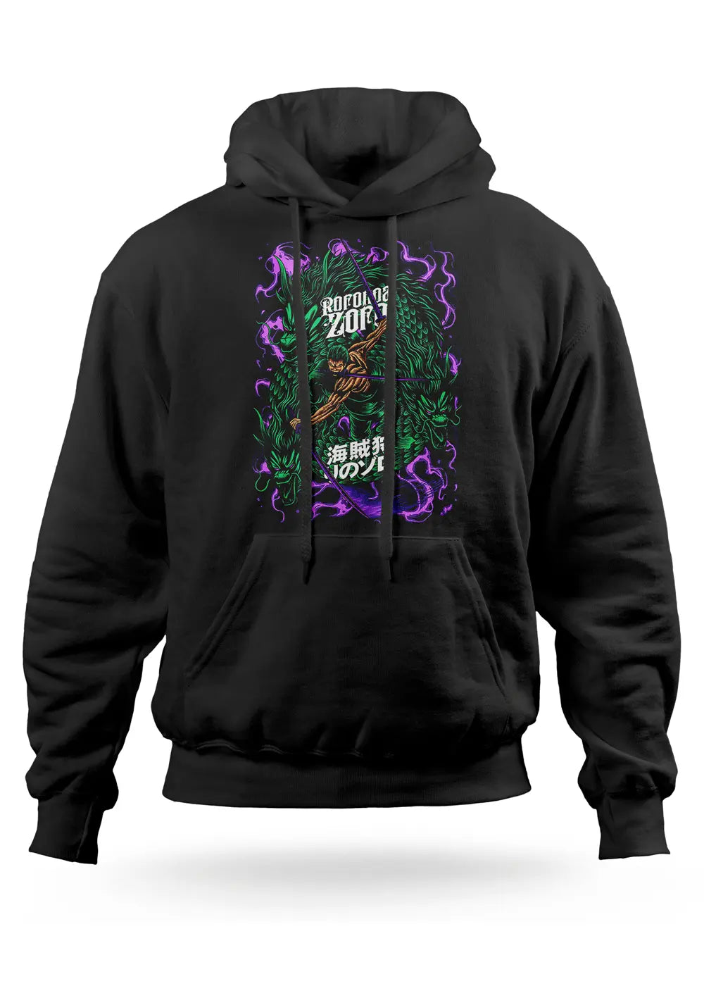 Felpa con cappuccio Roronoa Zoro One Piece Anime-0