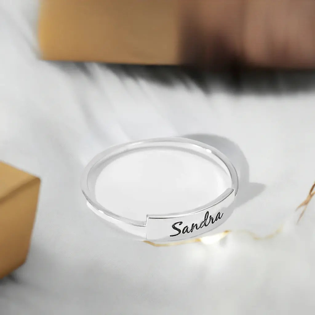 Full Silver Name-1 Ring - silver ring-3