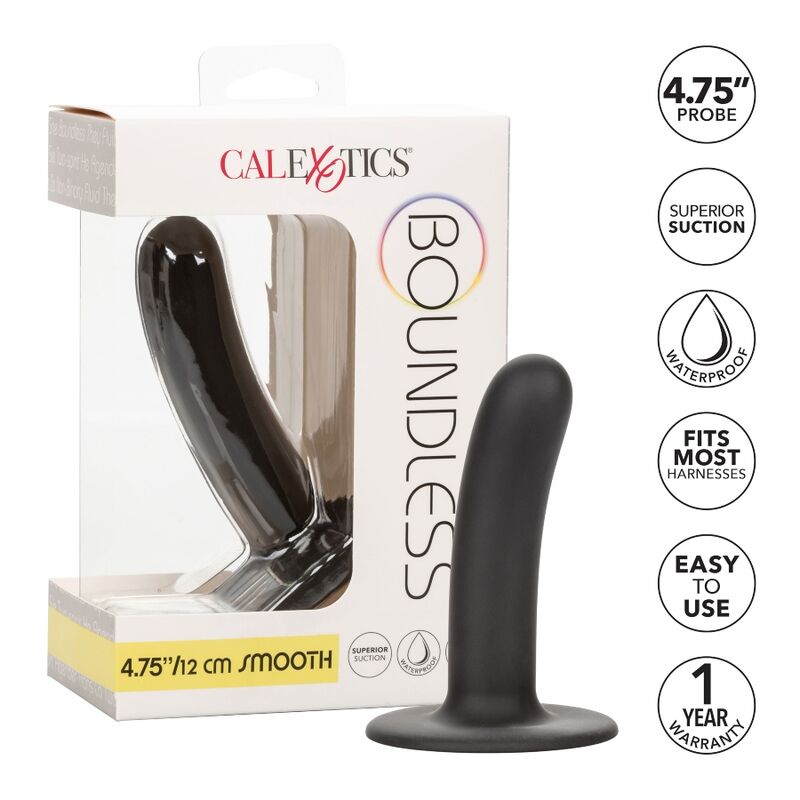 CALEXOTICS - BOUNDLESS DILDO 12 CM COMPATIBILE CON LIMBRACATURA LISCIO-1