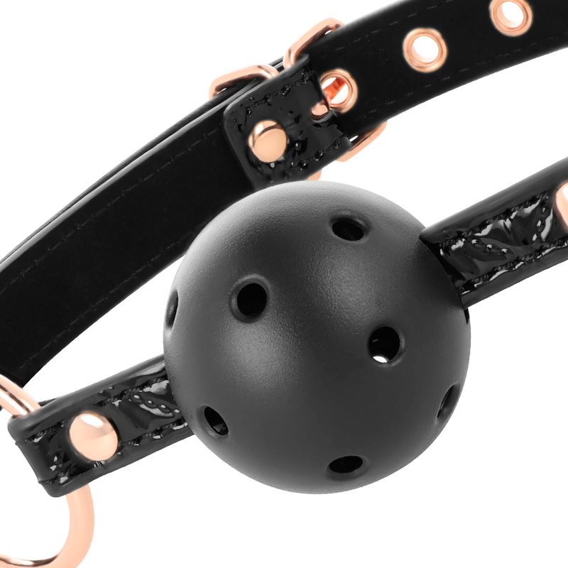 BEGME - BLACK EDITION BALL GAG VEGAN IN PELLE-3