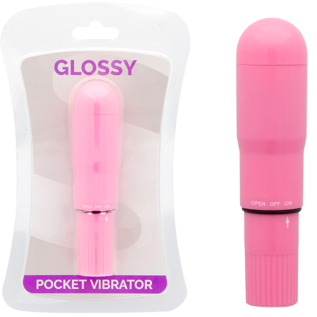GLOSSY - VIBRATORE TASCABILE DEEP ROSE-0