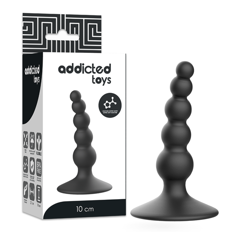 ADDICTED TOYS - PLUG SESSUALE ANALE 10 CM NERO-0