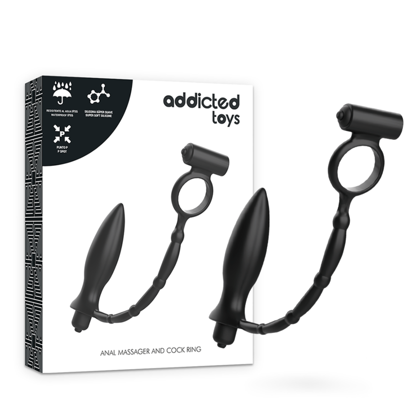 ADDICTED TOYS - PLUG ANALE CON ANELLO VIBRANTE-0