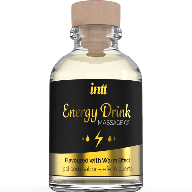 INTT MASSAGE & ORAL SEX - GEL DA MASSAGGIO CON BEVANDA ENERGETICA AROMATIZZATA ED EFFETTO RISCALDANTE-0