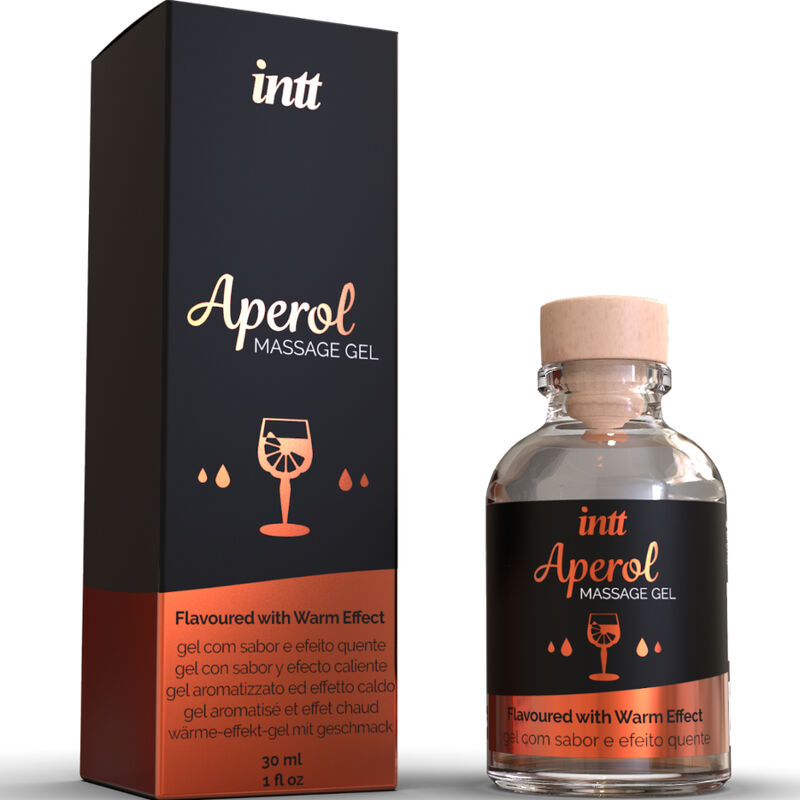 INTT MASSAGE & ORAL SEX - GEL DA MASSAGGIO APEROL EFFETTO CALORE INTENSO-1